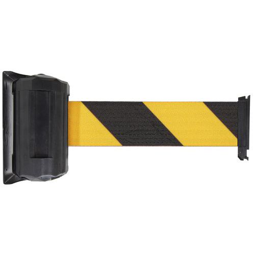 Viso - Support mural extérieur à sangle 4m x 10cm Noir/Jaune - Manutention Intérieur/Extérieur - Polyester Résistant