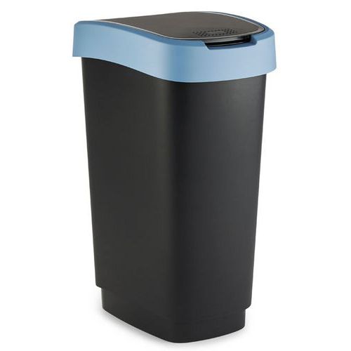 Poubelle Twist 50l Bleu