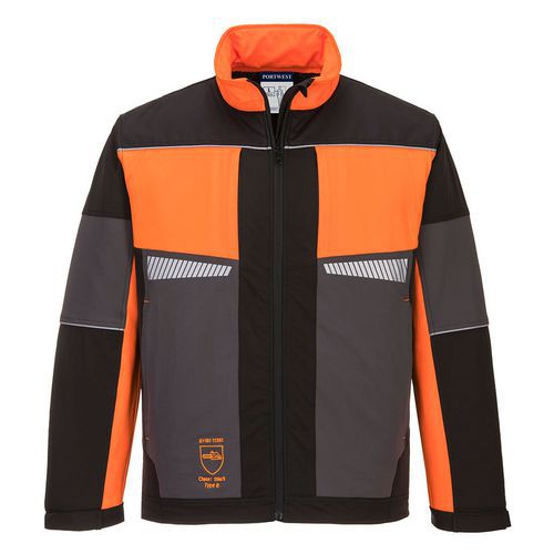 Blouson De Travail Tronçonneuse Oak Ch15 Noir/orange S