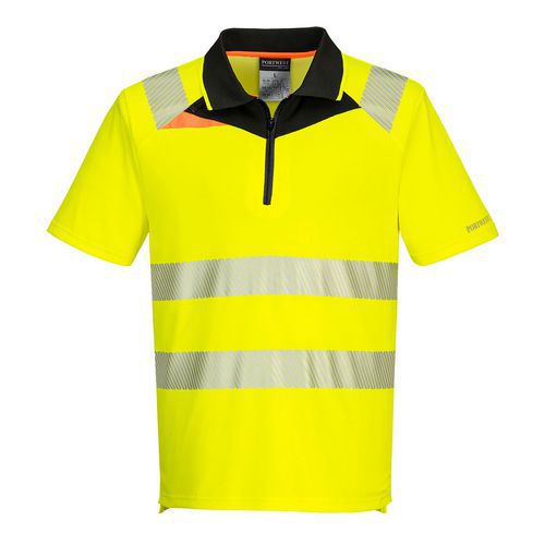 Polo Haute Visibilté Dx4 Dx41 Noir/jaune 4xl