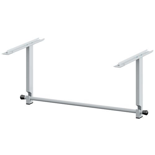 Sofame - Barre dérouleur sous poste - 1310 mm Gris Clair - Robuste et Pratique