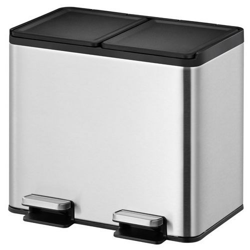 Poubelle à Pédale Tri Sélectif Essential Splitted 2x10l