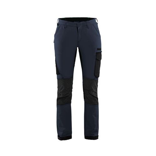 Pantalon De Travail Maintenance Stretch 4d Femme Bleu Foncé/noir D23