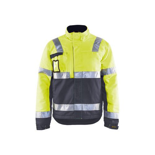 Veste De Travail Pour L'hiver Haute Visibilité Jaune Fluo
