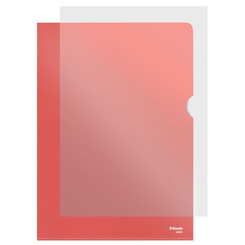 Chemise-coin Esselte Boite De 100 Rouge