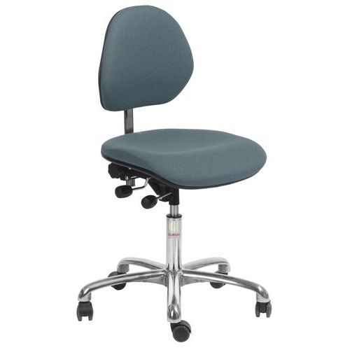 Chaise De Bureau Euromatic Cura - Tissu - 33 Cm - Vert/gris