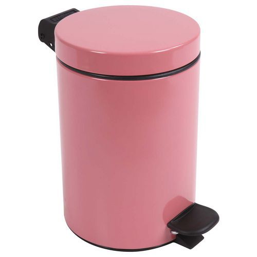 Poubelle Pour Sanitaire Pour Salle De Bain Retro 3l - Rose Foncé