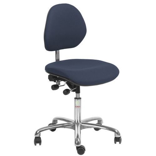 Chaise De Bureau Euromatic Cura - Tissu - 33 Cm - Bleu