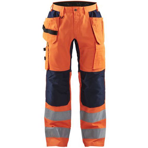 Pantalon Artisan Haute Visibilité Orange Et Marine