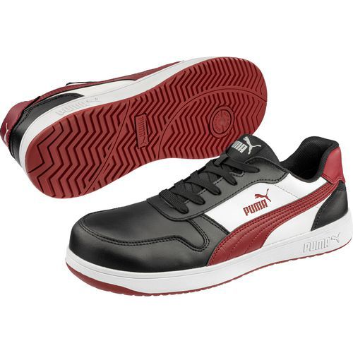 Chaussures De Sécurité Basses Frontcourt Blk/wht/red S3l Esd Fo Hro Sr P.46