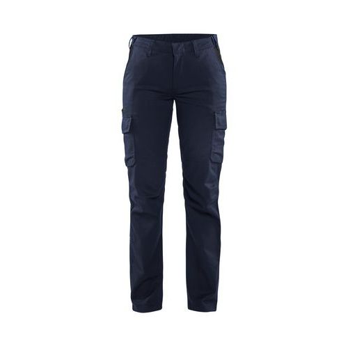 Pantalon De Travail Industrie Stretch 2d Femme Bleu Foncé/noir C44