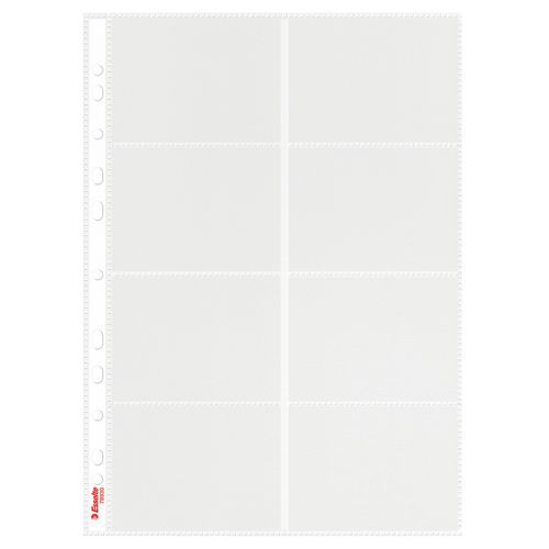 Pochette Perforée 16 Cartes De Visite