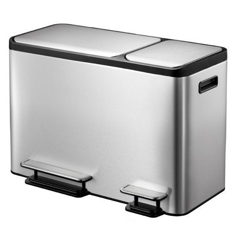 Poubelle à Pédale Tri-sélectif Ecocasa 24+12l