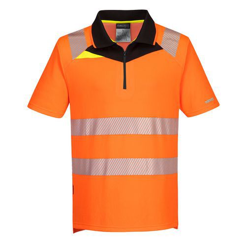 Polo Haute Visibilté Dx4 Dx41 Noir/orange 4xl