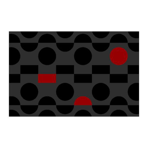 Tapis De Entrée Dotz Grey/red 31 90 Cm X 150 Cm