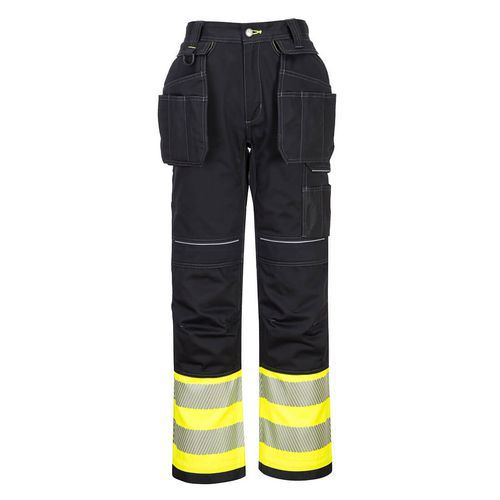 Pantalon Holster Haute Visibilité Pw307 Noir/jaune 36