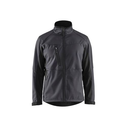 Veste Softshell Gris Moyen Noir