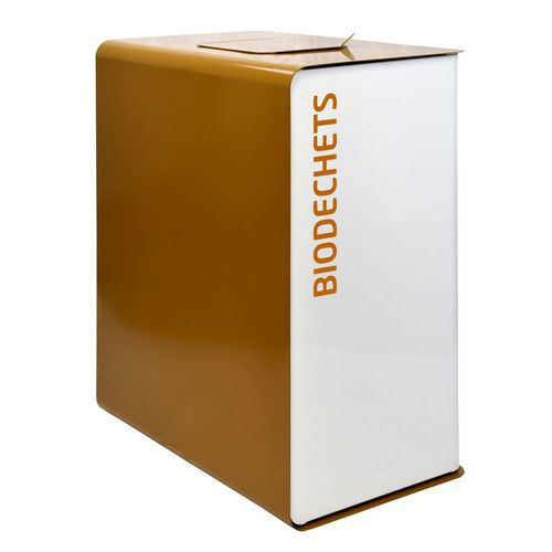 Borne Tri Sélectif Biodéchets Cubatri - Blanc