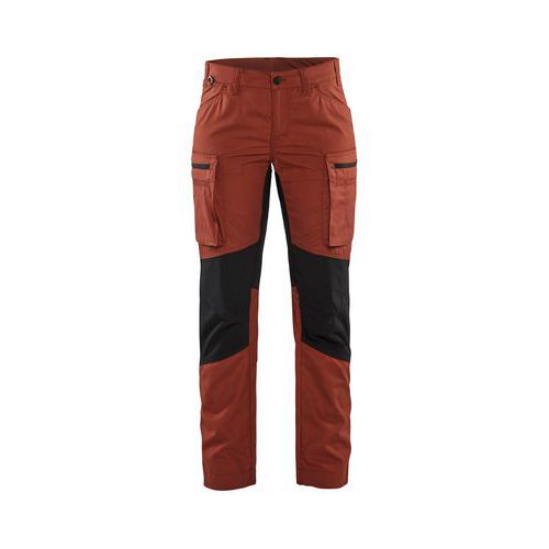Pantalon De Travail Maintenance Stretch Femme Rouge/noir C48