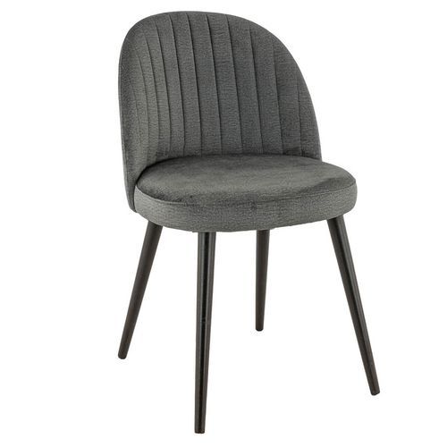 Chaise Intérieure - Hêtre - Monolith Anthracite - Emile