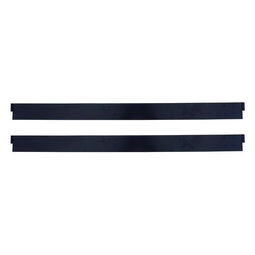 Viso - Barrière Aluminium pour Poteau Acier - Noir 120x15cm - Intérieur/Extérieur - Chantier