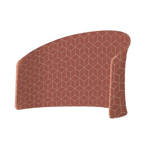 Cloison Lune En Tissu Hexagone Rouille