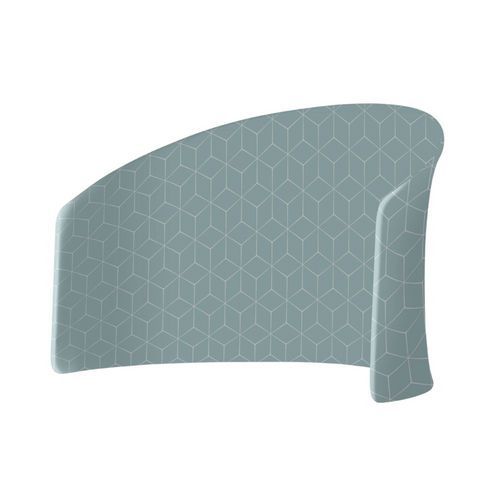 Cloison Lune En Tissu Hexagone Gris