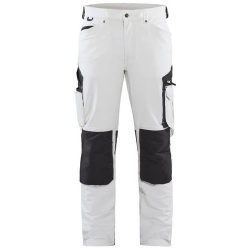 Pantalon De Travail Peintre Stretch 4d Blanc/gris Foncé D100