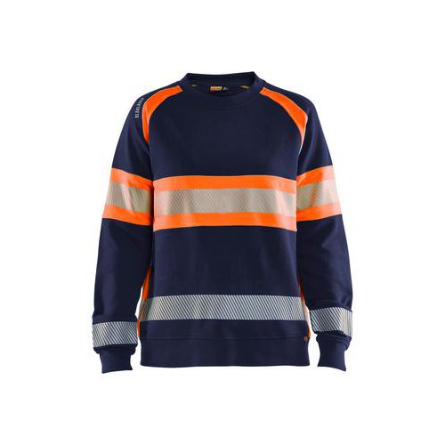 Sweat De Travail Pour Femme En Iso 20471 En Marine Orange