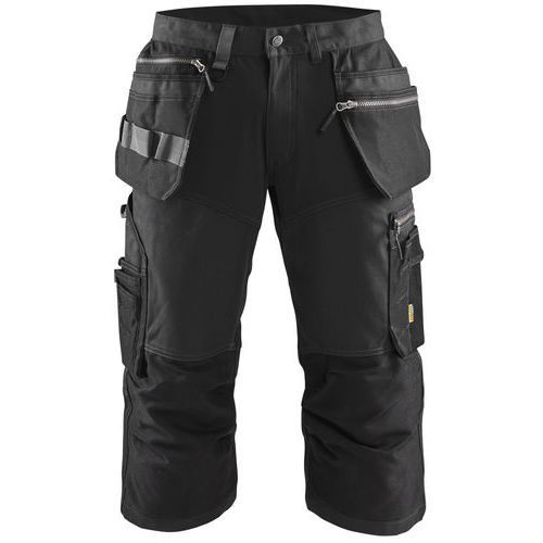 Pantacourt D'artisan Stretch Noir