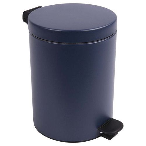 Poubelle Pour Sanitaire Salle De Bain Retro 5 L - Bleu Foncé