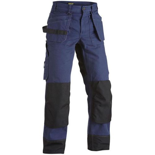 Pantalon De Travail Artisan Heavy Worker Bleu Foncé/noir C46