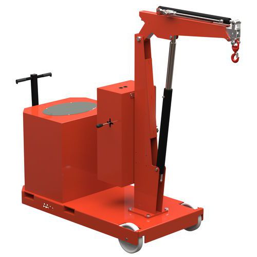 Grue D'atelier Porte-à-faux Manuelle Mât Fixe 1t