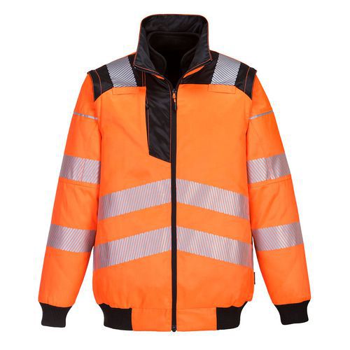 Blouson Pw3 Haute Visibilité 3-en-1 Pw30 Noir/orange Xl