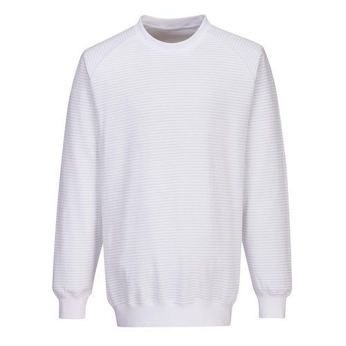 Sweatshirt Antistatique Esd As24 Blanc L