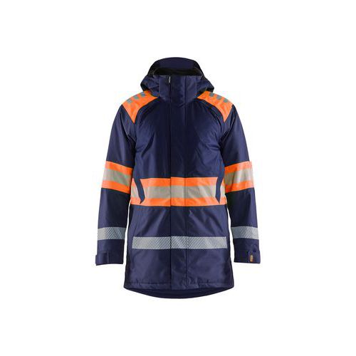 Parka Hiver Haute-visibilité Marine Et Orange