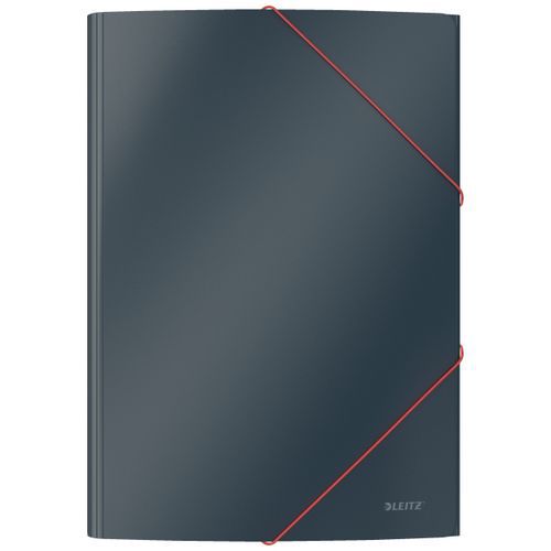 Chemise 3 Rabats A4 Carton Soft Touch Cosy Leitz Gris