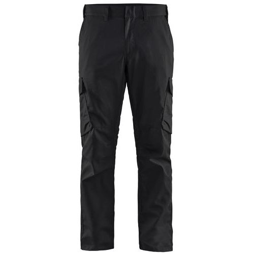 Pantalon De Travail Industrie Stretch 2d Noir/jaune Fluo D136