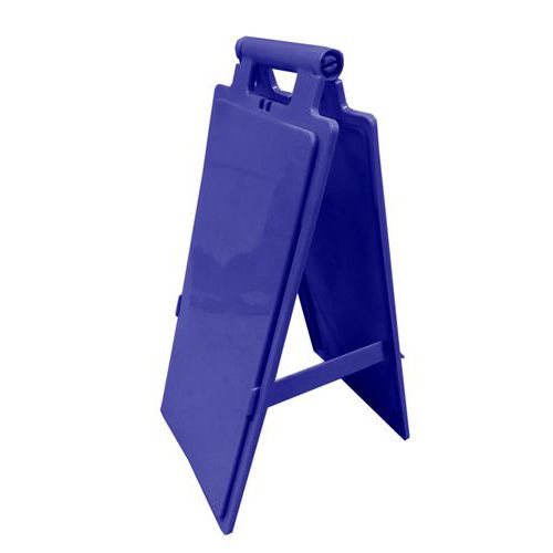 Viso - Chevalet de signalisation de danger personnalisable bleu - 640mm x 280mm - Usage collectivité