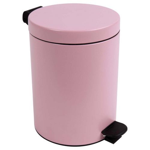 Poubelle Pour Sanitaire Salle De Bain Retro 5 L - Rose