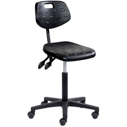 Siège Ergodyn Moyen Embase Polyamide Sur Roulettes