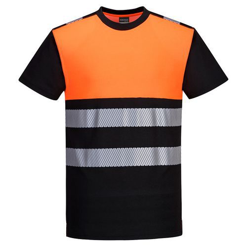 T-shirt Pw3 Haute Visibilité Classe 1 Pw31 Noir/orange M