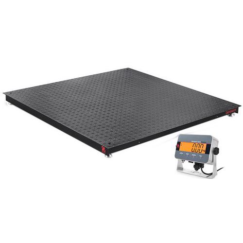 Balance Au Sol -1500kg/500g -1000x1000 Mm - 100h Autonomie