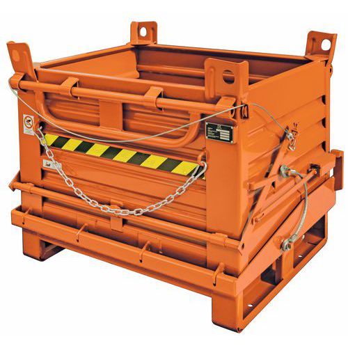 Benne à Ouverture Basculante L150 Cm - Orange