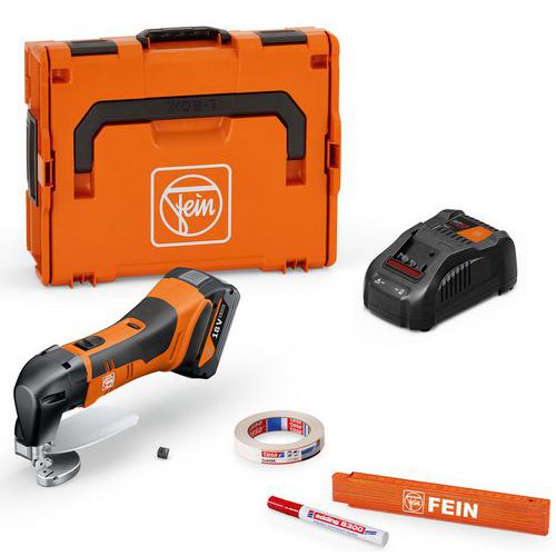 Fein - Cisaille à tôle sans fil ABLS 18 1.6 E AS - Set 1x 5 Ah - 18V Li-ion - 3500 tr/min - 1.44 kg