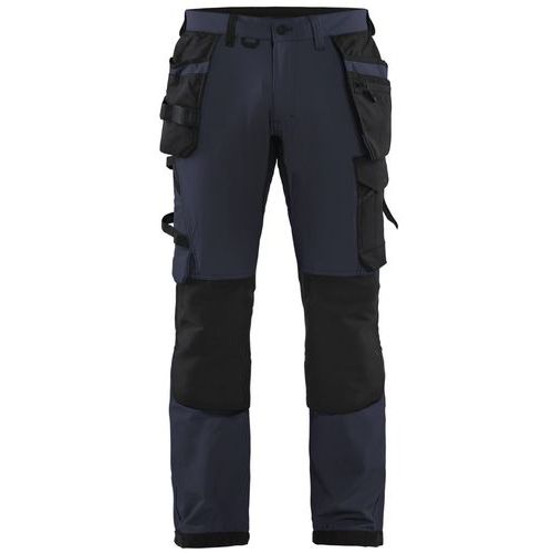 Pantalon De Travail Artisan Stretch 4d Bleu Foncé/noir C46