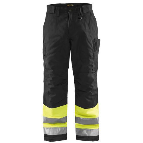 Pantalon Haute Visibilité Hiver Jaune Fluo Et Noir D84
