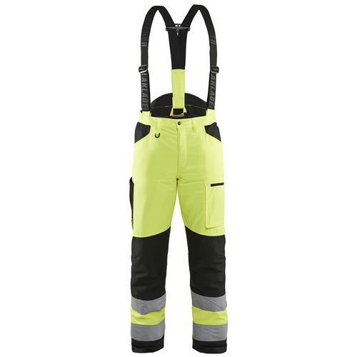 Pantalon Tronçonneuse Jaune Fluo Noir Taille C56