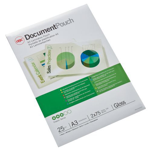 Pochette De Plastification A3 75µ- Gbc - Lot De 25