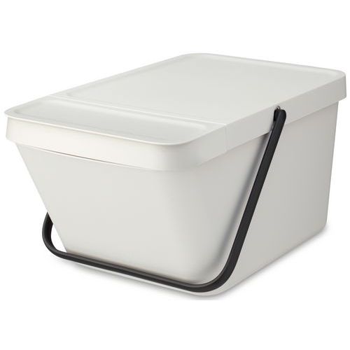 Poubelle Empilable Sort & Go 20 L, Brabantia, Blanc Poubelle Empilable Sort & Go 20 L, Brabantia, Blanc